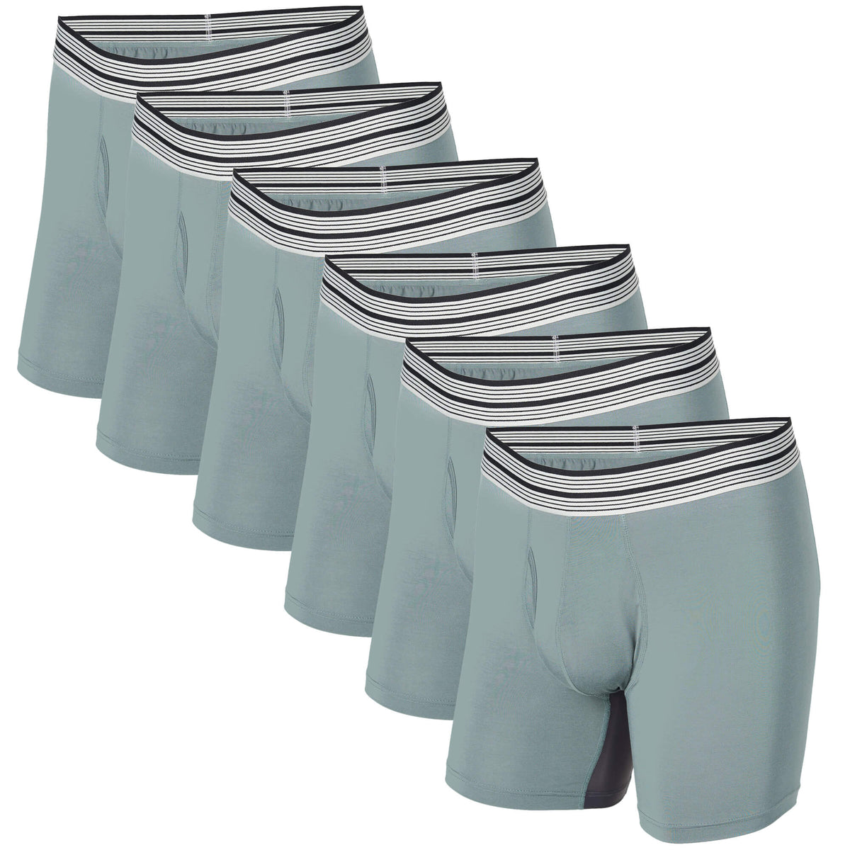 6-Pack Most Comfortable Boxer Brief Underwear - Mr. Davis Underwear