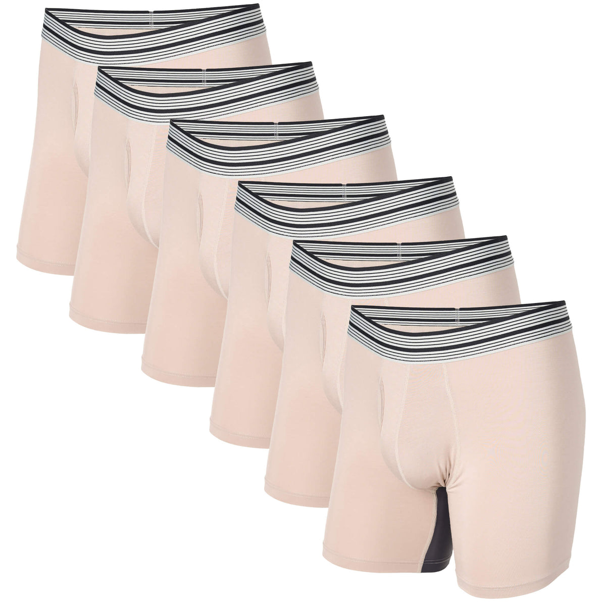 6-Pack Most Comfortable Boxer Brief Underwear - Mr. Davis Underwear