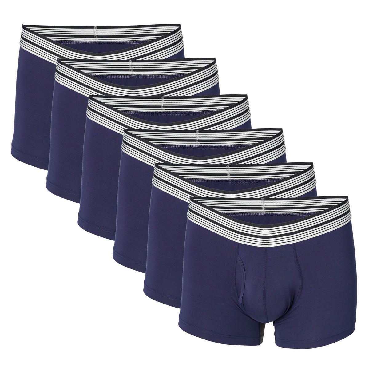 6-Pack Trunks Cut Bamboo Viscose Boxer Brief - Mr. Davis Underwear