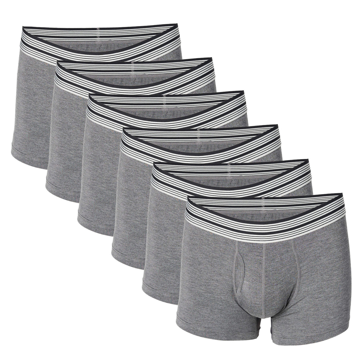 6-Pack Trunks Cut Bamboo Viscose Boxer Brief - Mr. Davis Underwear